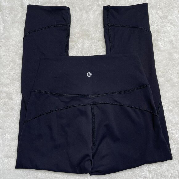 Lululemon #LW6HJS Women's Black Align High-Rise Wide Leg Leggings Size 4 - Picture 1 of 8